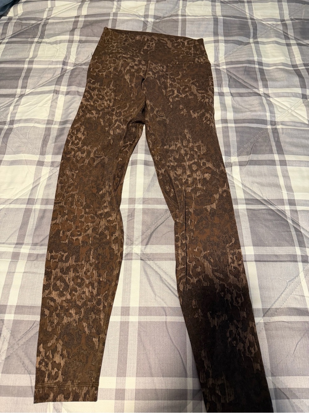 lululemon align high rise Brown print Leggings size 6